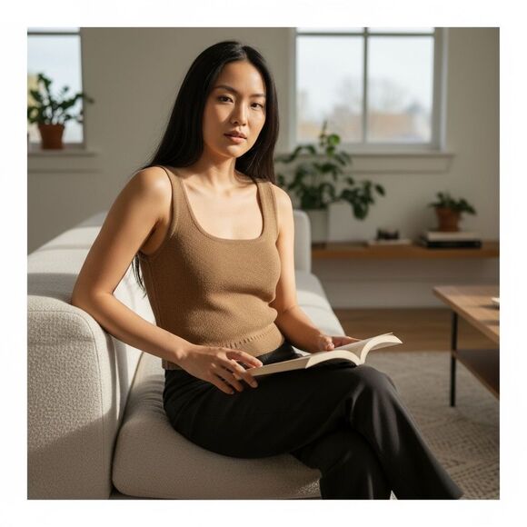 Madewell Sweaters - Madewell Womens Tan Wool Blend Knit Tank Sweater Size XXSmall